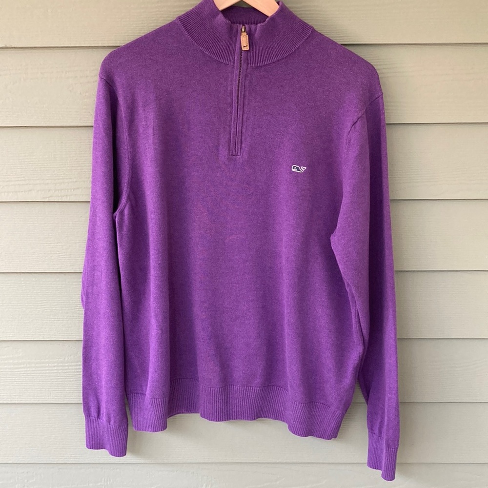 Men’s Vineyard Vines, 3/4 zip sweater. Size Large.